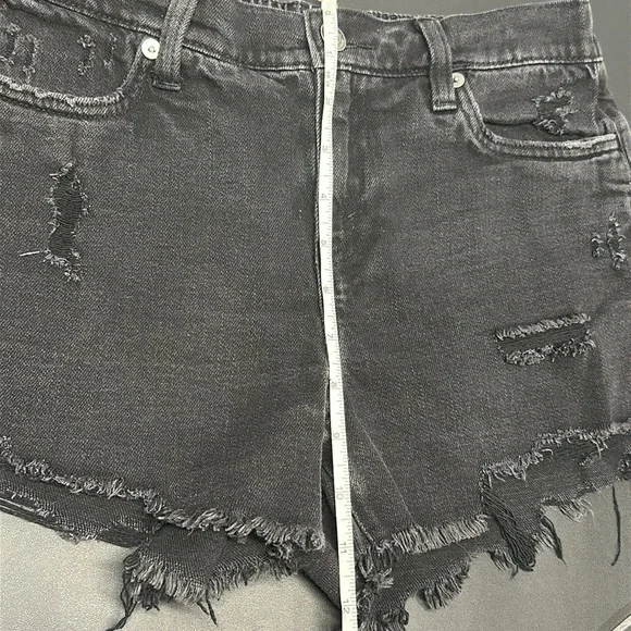 🖤 Aerie Black Distressed Denim Shorts
Size XS - Picture 7 of 7
